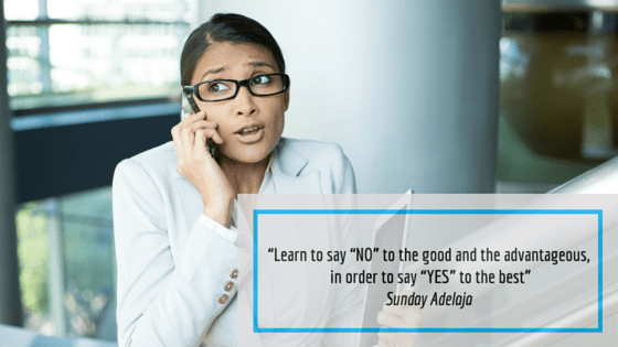 Learn to say NO